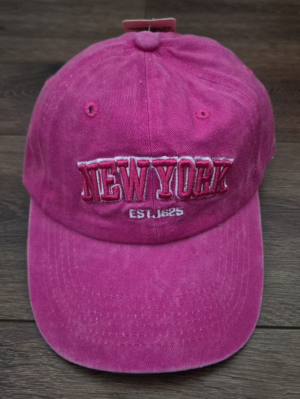 NEW New York City NYC est. 1624 pink baseball adjustable hat cap